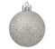 Déco De Sapin De Noël Kit De 18 Pièces Boules Et Cimier - Argent Et Blanc