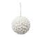 Boule De Noël Déco "billes" 10cm Blanc