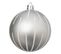 Déco De Sapin Lot De 8 Boules De Noël D 8 Cm - Argent Et Blanc