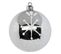 Déco De Sapin Lot De 8 Boules De Noël D 8 Cm - Argent Et Blanc