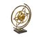 Objet Déco Globe En Métal Doré Avec Cerceaux Articulés D 30 X H 37 Cm