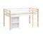 Lit Combi Bureau Enfant Pin Blanc Atmosphera - Blanc