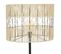 Lampadaire En Métal Noir Et Corde Beige H 150 Cm