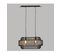 Luminaire Suspension En Métal Filaire Noir L 33.5 X P 33 Cm