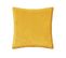 Coussin Décoratif En Velours Jaune Ocre Et Motif Otto 55 X 55 Cm