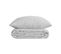 Parure De Lit 2 Personnes En Percale De Coton Blanc 240 X 220 Cm Housse De Couette Avec 2 Taies