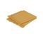 Lot De 2 Serviettes De Table En Coton Jaune Ocre Finition Frange 40 X 40 Cm