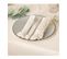 Lot De 2 Serviettes De Table En Coton Blanc Finition Frange 40 X 40 Cm