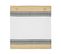 Lot De 2 Serviettes De Table En Coton Bicolore Blanc Et Jaune 40 X 40 Cm