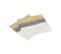 Lot De 2 Serviettes De Table En Coton Bicolore Blanc Et Jaune 40 X 40 Cm