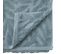 Drap De Bain En Coton Bleu  Tissu Jacquard 70 X 130 Cm