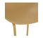 Tabouret De Bar Jaune Ocre Pieds En Métal H 82 Cm