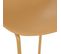 Tabouret De Bar Jaune Ocre Pieds En Métal H 82 Cm