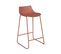 Tabouret De Bar Terracotta Pieds En Métal H 82 Cm