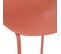 Tabouret De Bar Terracotta Pieds En Métal H 82 Cm