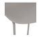 Tabouret De Bar Gris Pieds En Métal H 82 Cm