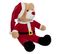 Déco De Noël Peluche Ours En Habit De Père Noël H 60 Cm