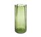 Vase Aux Contours Irréguliers En Verre Teinté Vert H 32 Cm