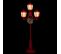 Déco Lumineuse Intérieur Lampadaire Rouge 3 Lanternes 158 LED