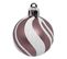 Déco De Sapin Lot De 12 Boules De Noël D 4 Cm - Rose Et Blanc