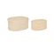 Lot De 2 Paniers De Rangement Tressés Beige