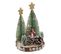 Déco De Noël Sapins Sur Rondin En Bois D 13 X H 20 Cm