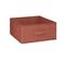 Boîte De Rangement En Velours Terracotta 31 X 31 X 15 Cm