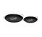 Lot De 2 Plateaux De Service "café" 50cm Noir