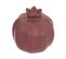 Grenade Décorative En Céramique Rose Foncé D 13 X H 13 Cm