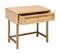 Table D'appoint Table De Chevet 1 Tiroir En Bois Et Métal Doré Laiton H 50 Cm