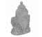 Statuette Déco Tête Ganesh "tanya" 36cm Gris