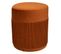 Pouf En Velours Nofy Ambre Rond Atmosphera - Ambre