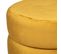 Pouf En Velours Ocre Sinan Atmosphera - Ocre