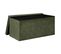 Pouf Pliant Et Coffre De Rangement En Tissu Vert Kaki 76 X 38 Cm