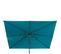 Parasol Déporté "melhia" Bleu Canard 3x3m