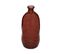 Vase Bouteille En Verre  Recyclé Rouge Ambre D 34 X H 73 Cm