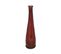 Vase Long En Verre Recyclé Rouge Ambre D. 18 X H. 80 Cm