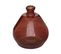 Vase Rond En Verre Recyclé Rouge Ambre D. 45 X H. 50 Cm