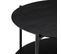 Table Basse Ronde 2 Niveaux Kemi Noir Atmosphera - Noir