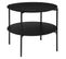 Table Basse Ronde 2 Niveaux Kemi Noir Atmosphera - Noir