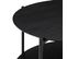 Table Basse Ronde 2 Niveaux Kemi Noir Atmosphera - Noir