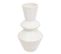 Vase Petit Soliflore En Céramique Émaillée Blanche H 14 Cm