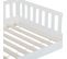 Lit Cabane Enfant Bosco En Pin - Blanc 90x190 Cm