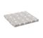 Boite De Rangement Avec Couvercle 31 X 31 X 31 Cm Tissu Gris et Blanc