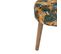 Tabouret Ocre Motifs Feuilles H40 Sango Atmosphera - Ocre