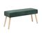 Banc Banquette En Velours Vert Cèdre 100 X 35 X 45 Cm