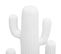 Objet Déco Cactus Blanc En Magnésie H 57 Cm