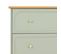 Commode 3 tiroirs vert Mohea 72x39x81 Cm