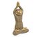 Objet Déco Singe Yoga En Résine Teintée Et Texturée H 18 Cm