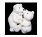 Déco De Noël Adorable Famille Ours Avec Des Bisous H 40 Cm